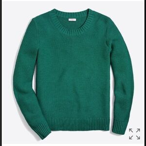 J. Crew Classic Crewneck Sweater Deep Jade Green Size Small